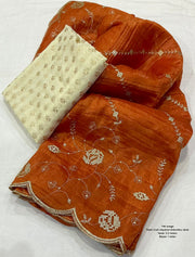 soft paper crush saree