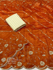soft paper crush saree