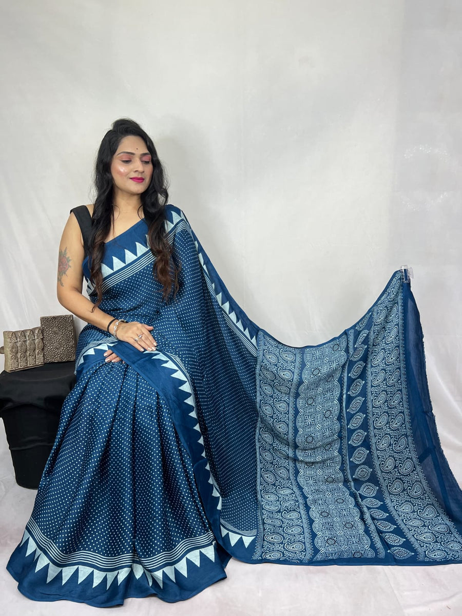 Ajrakh screen printing