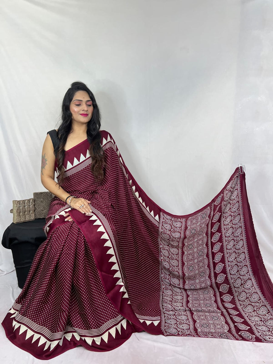 Ajrakh screen printing