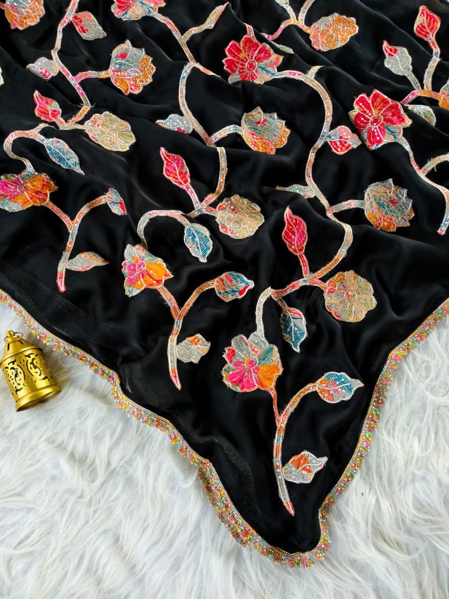 Pure Georgette saree