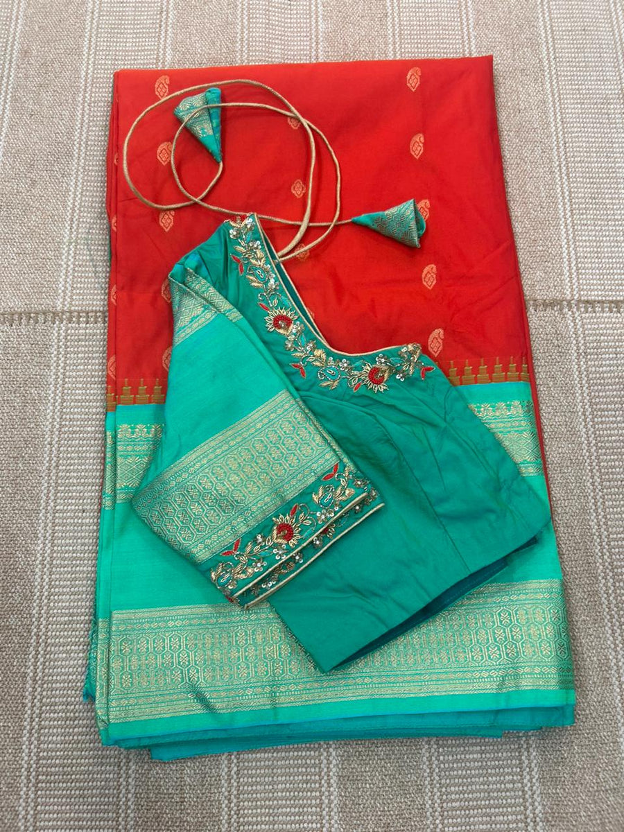 premium semi Gadwal saree