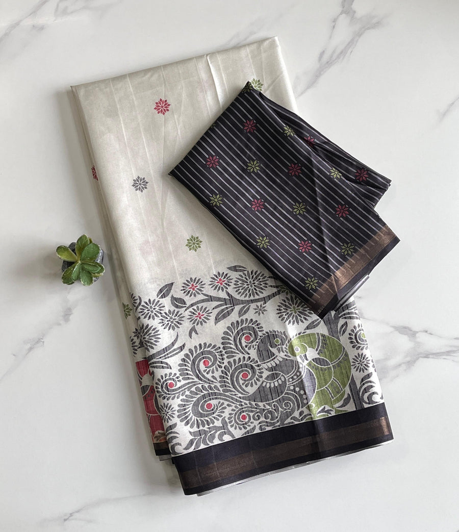 premium Tussar saree,