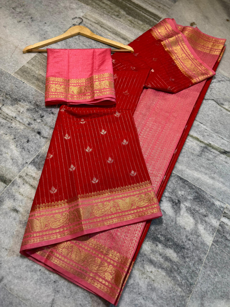 Semi Chiniya Silk Saree