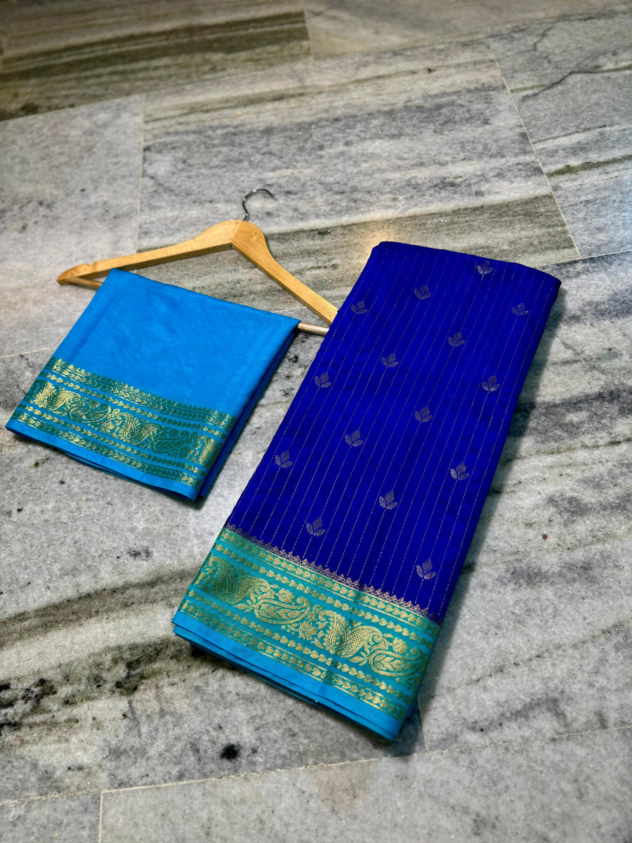 Semi Chiniya Silk Saree