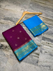 Semi Chiniya Silk Saree