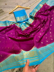 Semi Chiniya Silk Saree