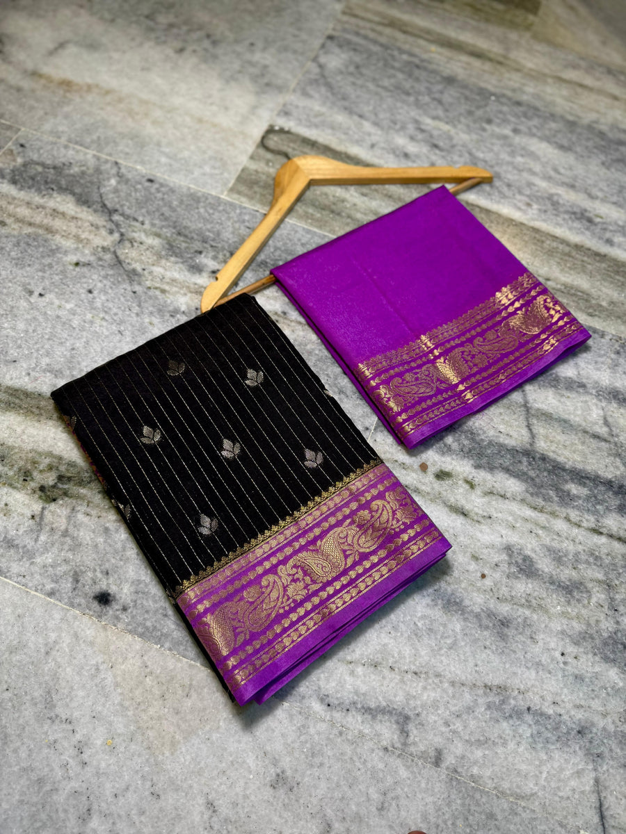 Semi Chiniya Silk Saree