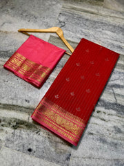 Semi Chiniya Silk Saree