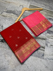 Semi Chiniya Silk Saree