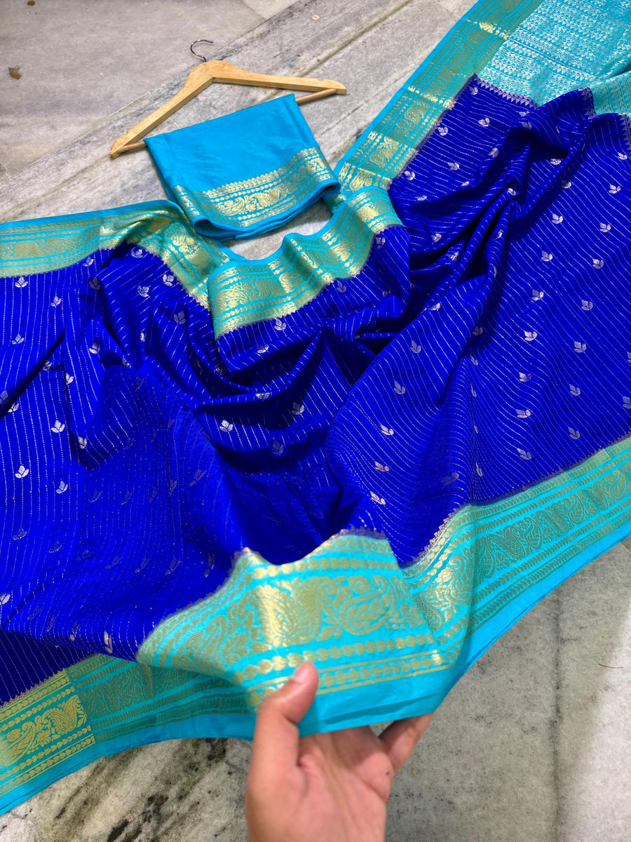 Semi Chiniya Silk Saree