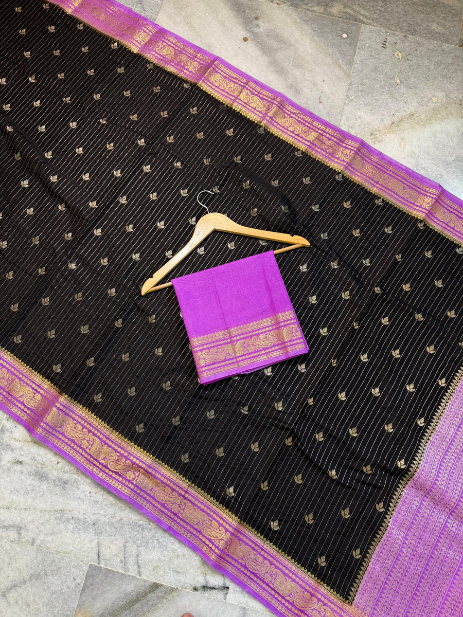 Semi Chiniya Silk Saree