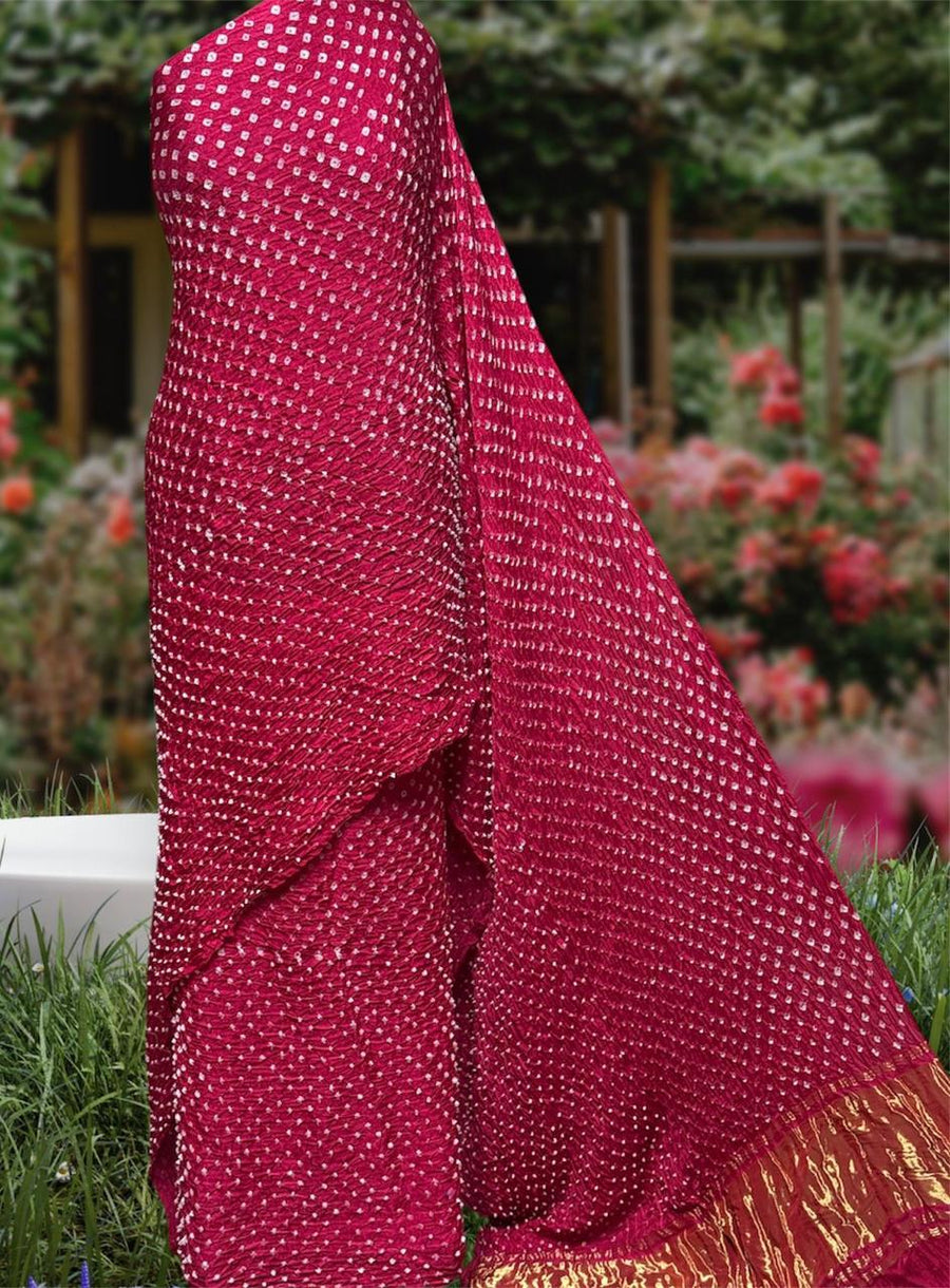Modal Silk Bandhej Saree