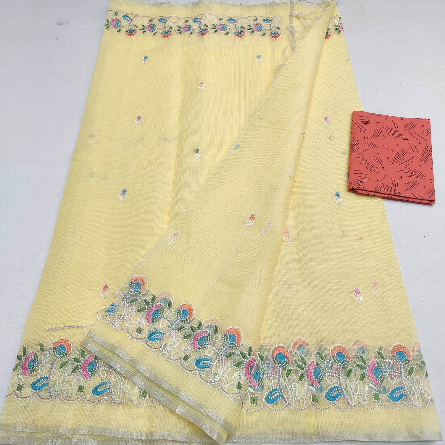 Kota Doria mix cotton saree