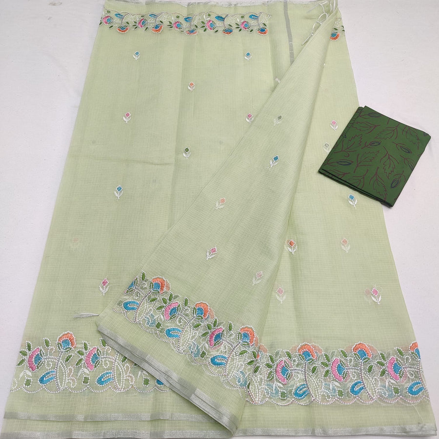 Kota Doria mix cotton saree