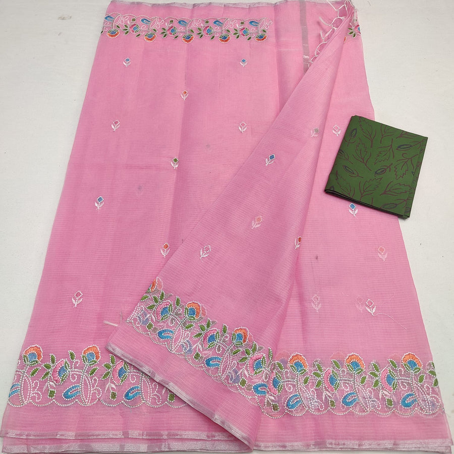 Kota Doria mix cotton saree
