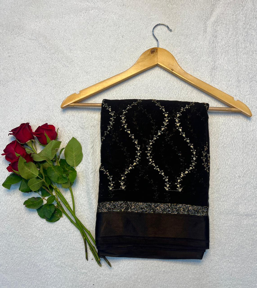 viscose georgette saree