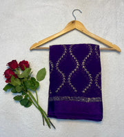 viscose georgette saree