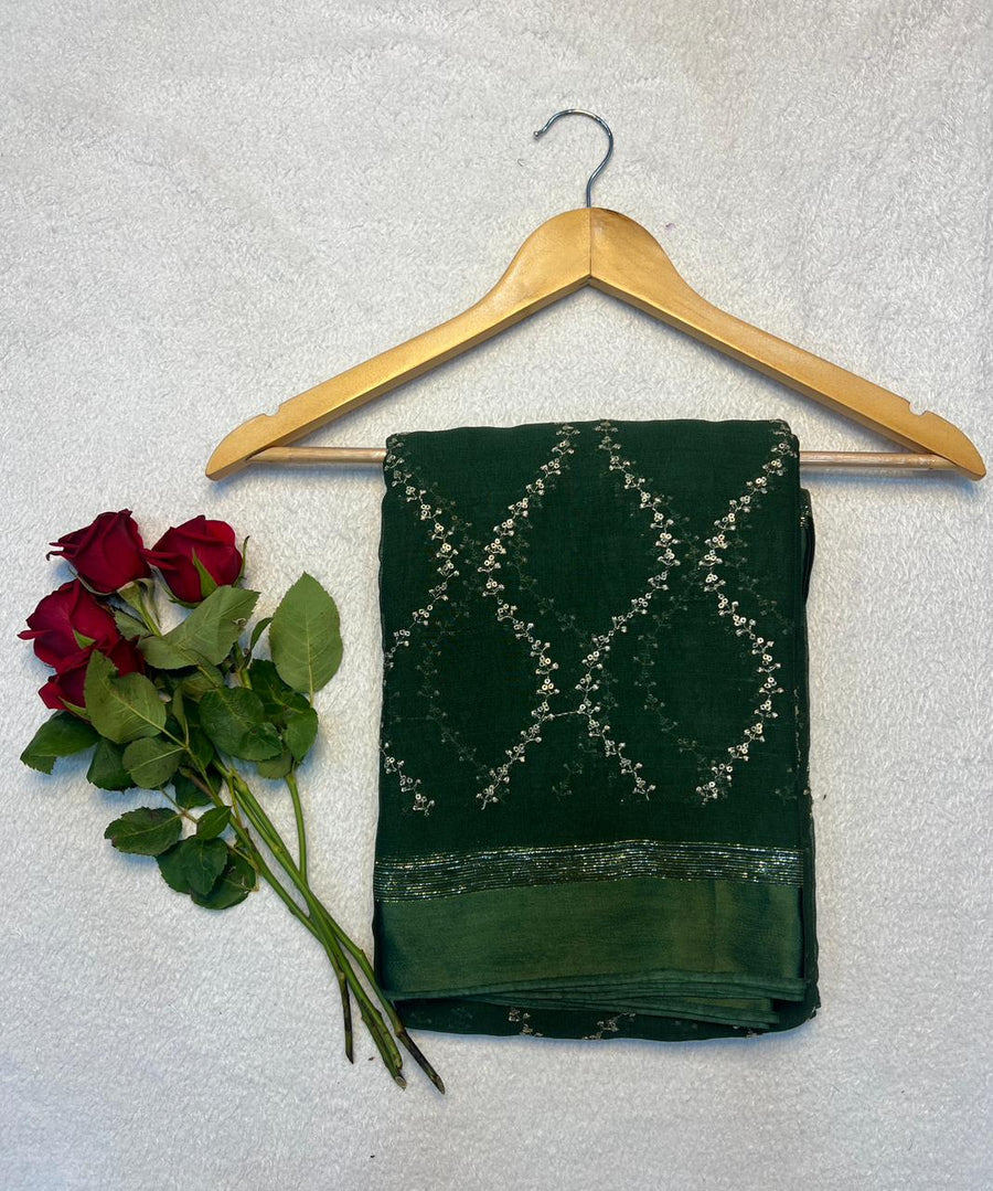 viscose georgette saree