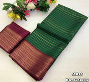 gold zari weaving saree