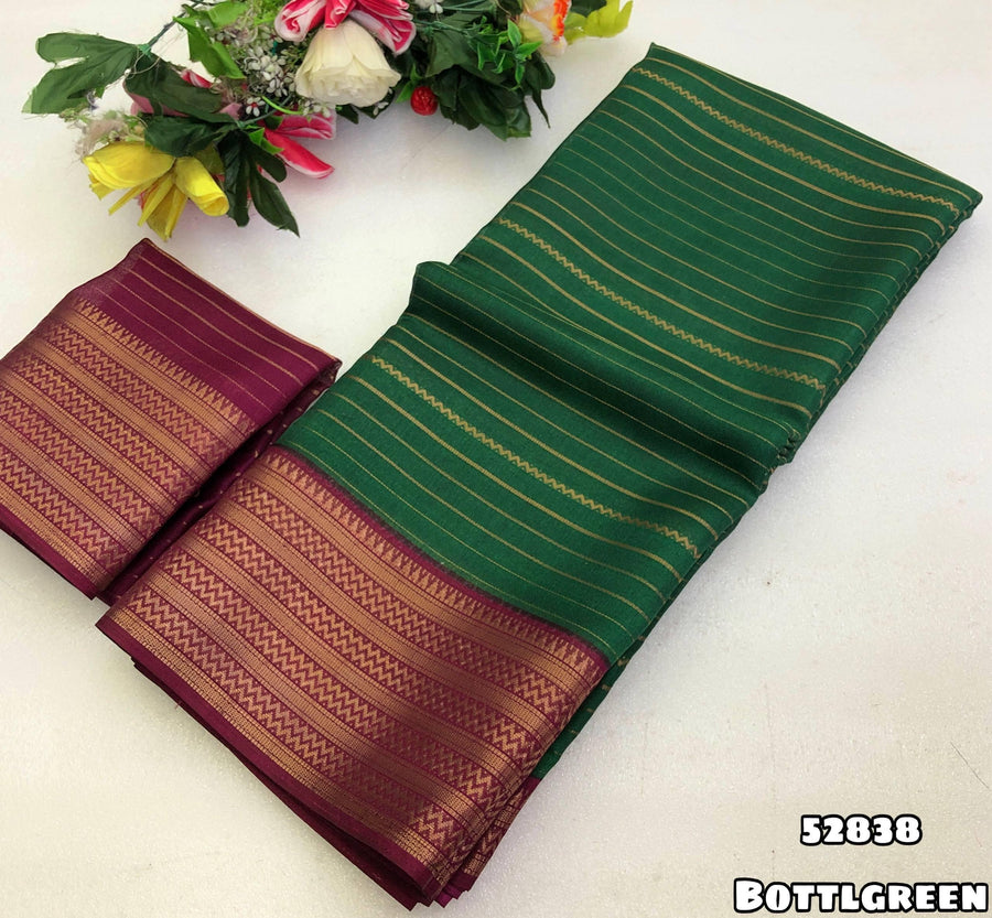 gold zari weaving saree