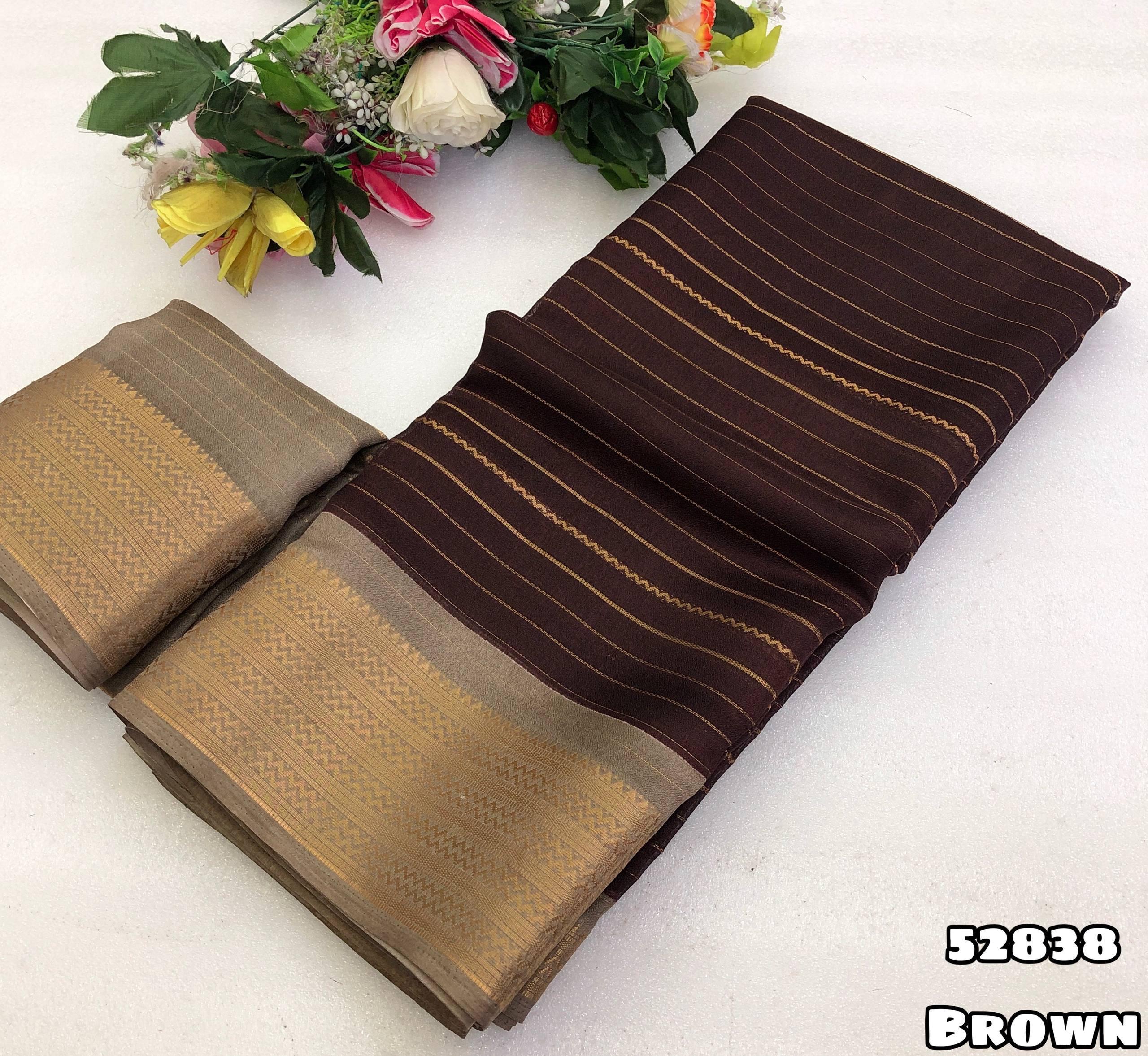 gold zari weaving saree