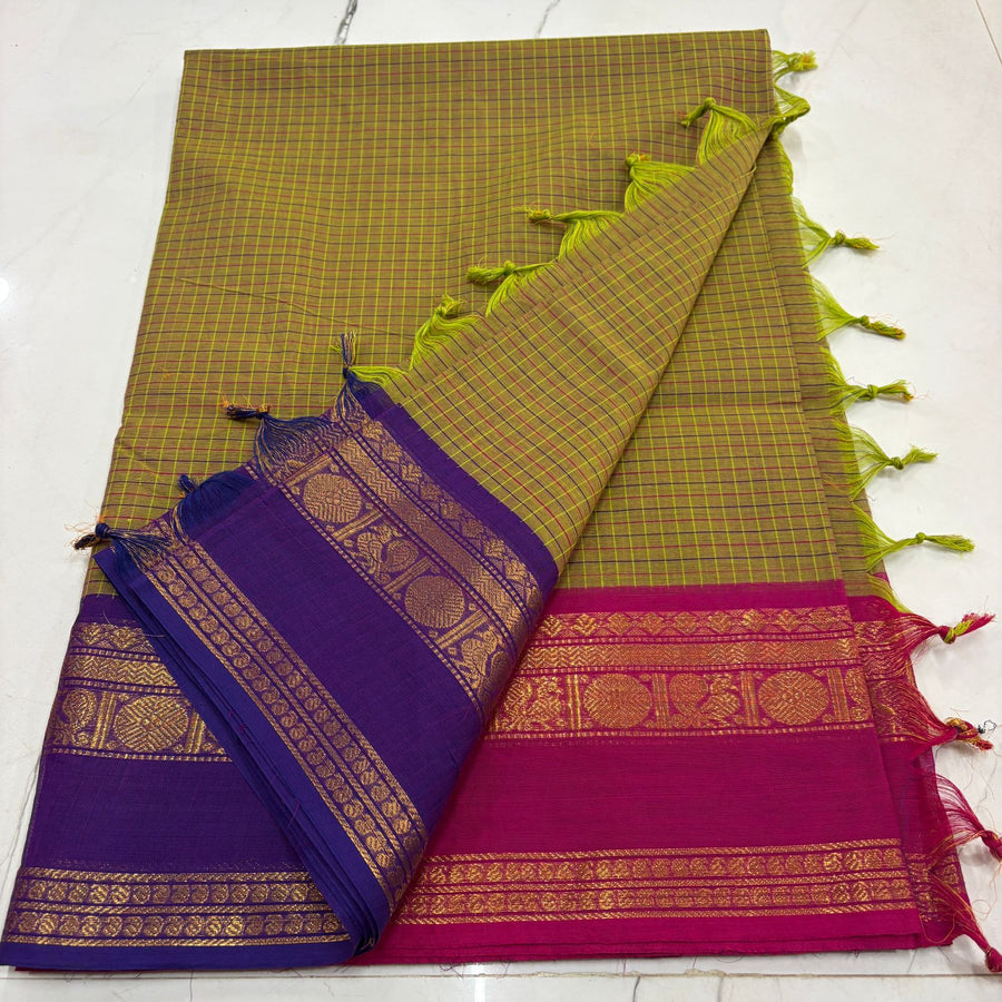 Fancy Korvai kattam sarees