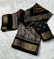 heavy marshmallow saree