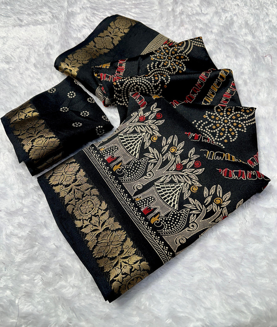 heavy marshmallow saree