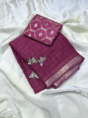 viscose Georgette saree