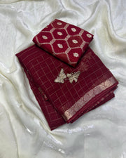 viscose Georgette saree