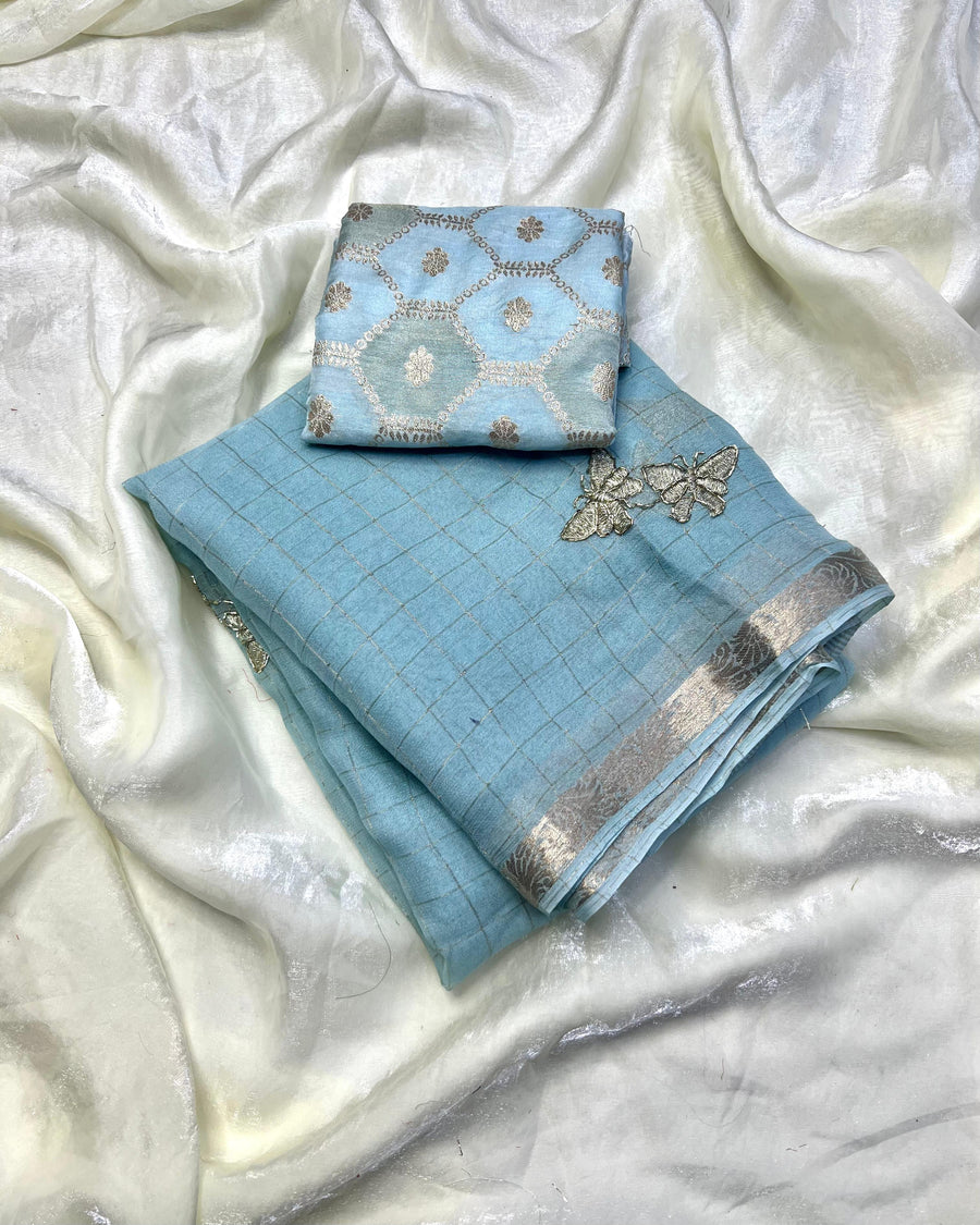 viscose Georgette saree