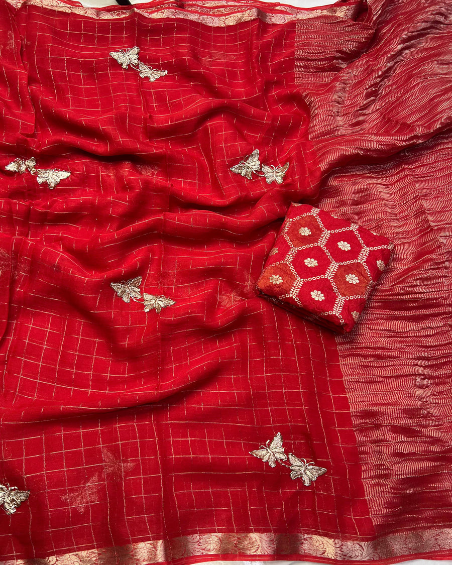 viscose Georgette saree