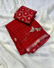 viscose Georgette saree