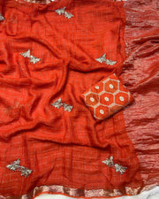 viscose Georgette saree