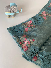 premium crush silk saree