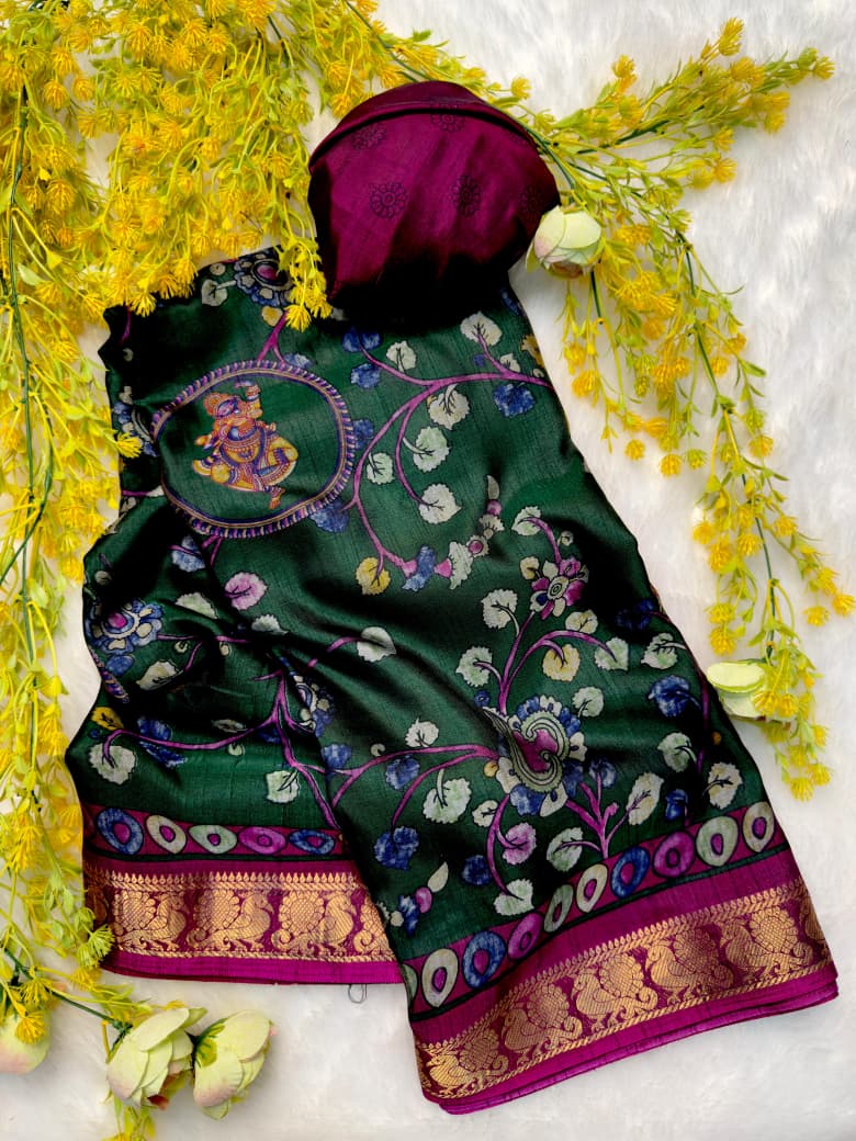 Qalamkari saree