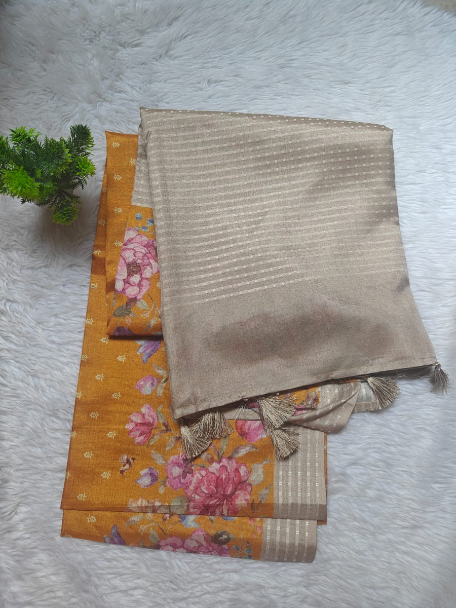 Pure tusser silk sarees