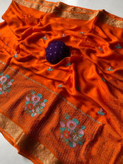 premium chinon chiffon sarees