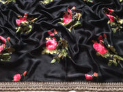 pure georgette silk saree