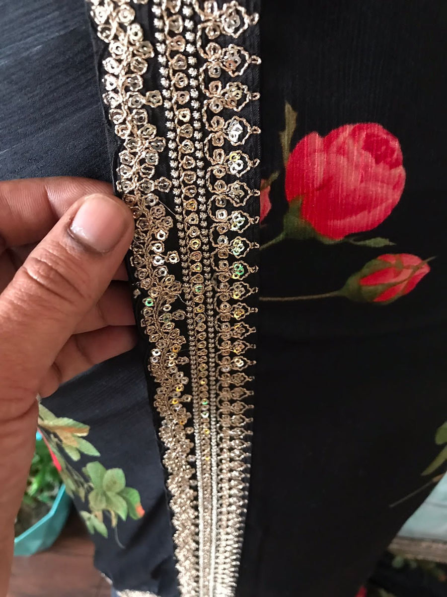 pure georgette silk saree