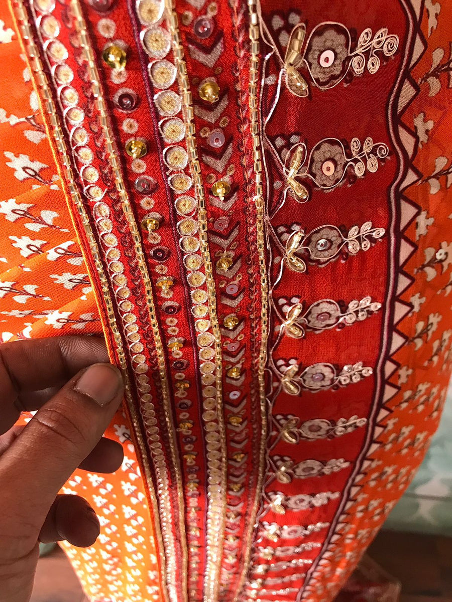 Pure Georgette Silk Saree