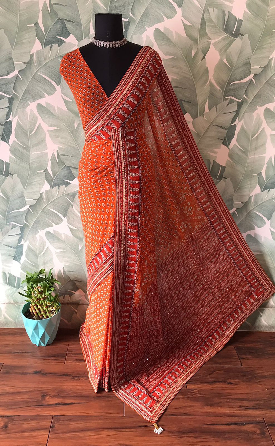 Pure Georgette Silk Saree