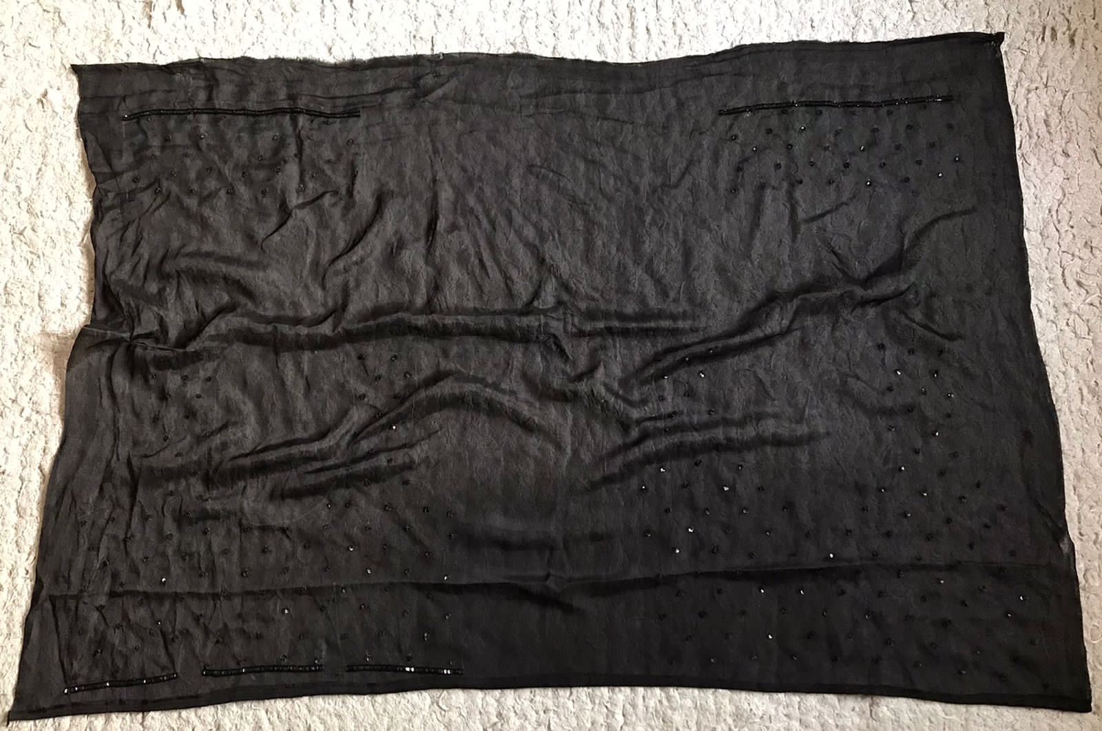 Black & White Premium Pure Chinnon Crepe Silk saree