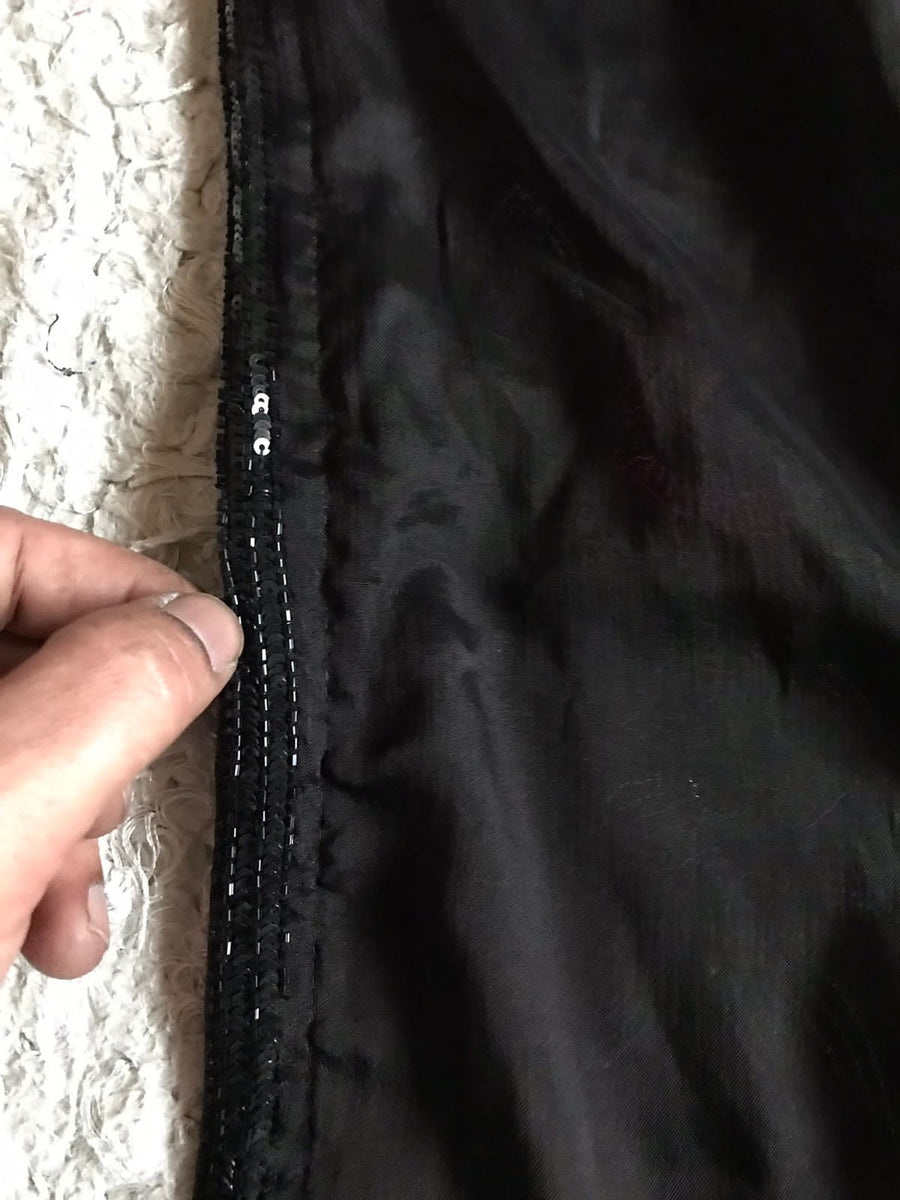 Black & White Premium Pure Chinnon Crepe Silk saree