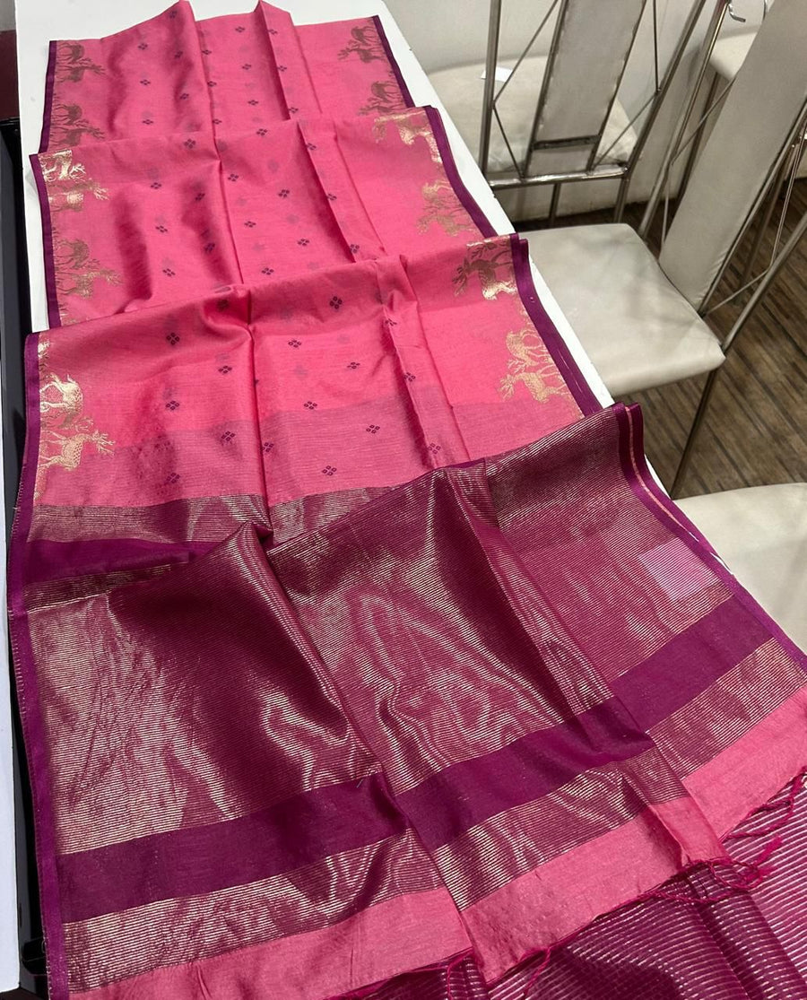 Premium Khadi Raw Silk Sare
