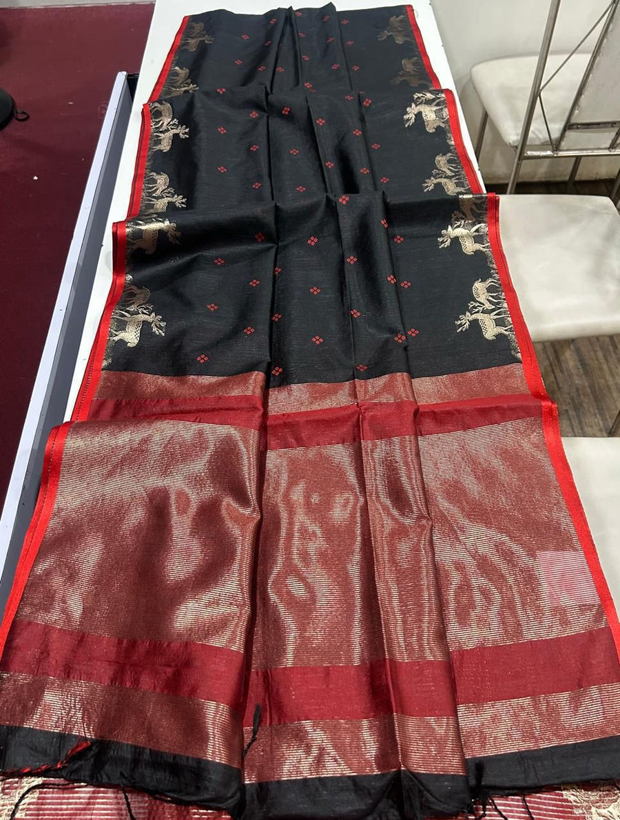 Premium Khadi Raw Silk Sare