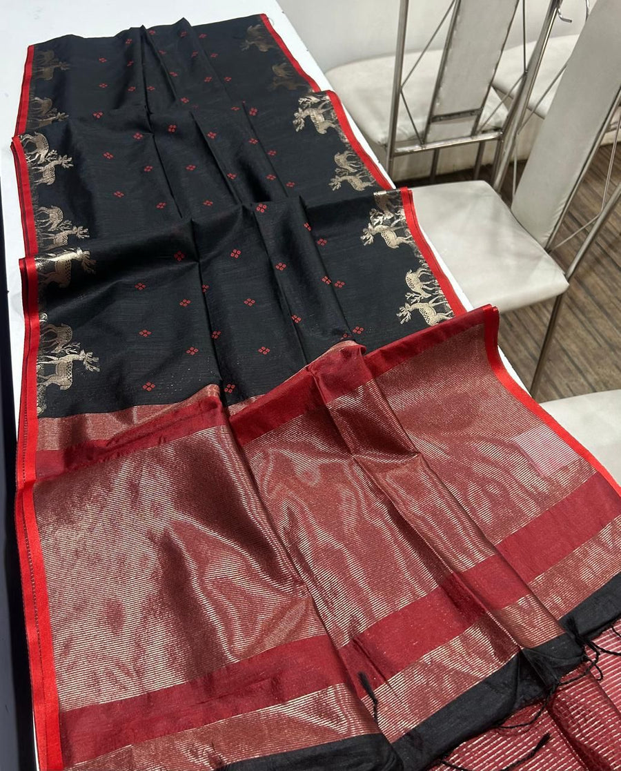 Premium Khadi Raw Silk Sare