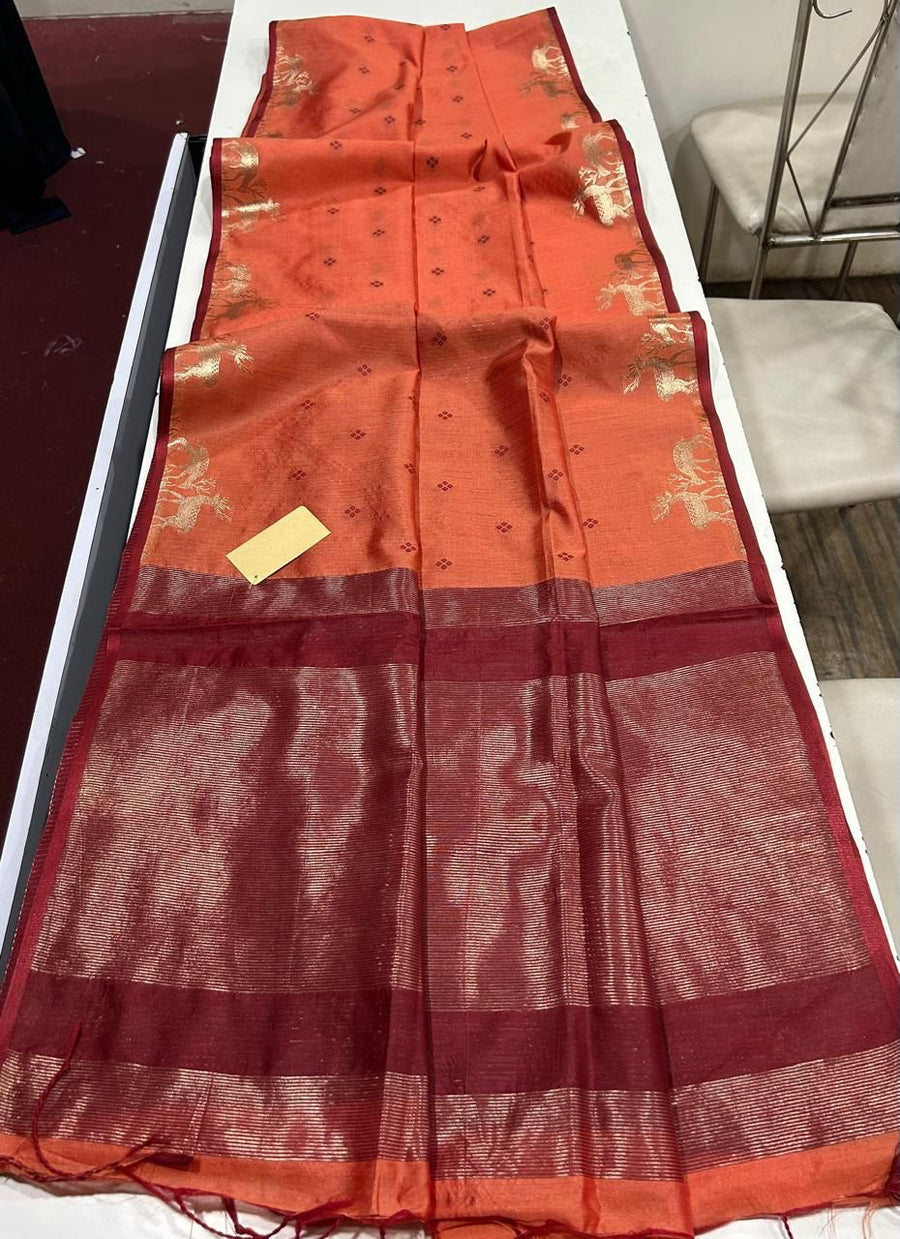 Premium Khadi Raw Silk Sare