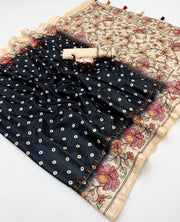 Handloom Tussar Silk Fabric